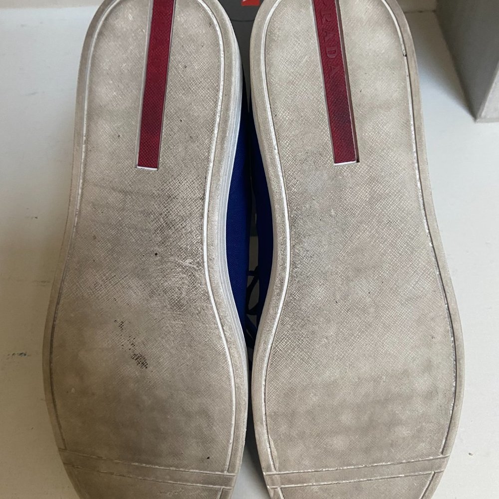 Prada Bluette Calzature Uomo Men's Shoes 9.5 - Picture 4 of 5